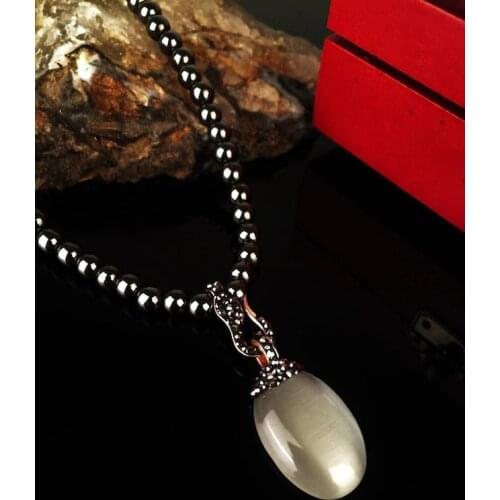 Dr Stone Natural Stone Women 'S Cat 'S Eye and Hematite Stone rose gold coat 372867989