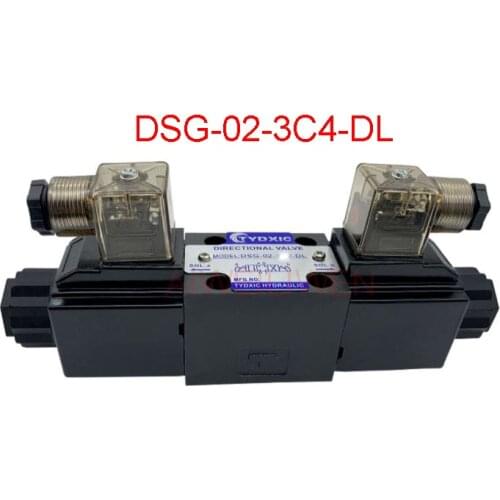 DSG-02-3C4 1/4 yuken DSG02 hydraulic solenoid operated directional control valve, DSG-02-3C4-DL magnetic exchange valve 24v 220v