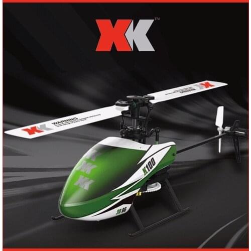 Wltoys XK K100 Falcom 6CH Flybarless 3D 6G System remote control toy Brushless Motor RC Helicopter RTF VS Wltoys V977