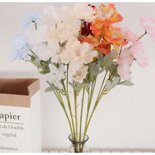 1pc Artificial Silk Peony Fake Flower Bouquet Wedding Party Home Decoration Flower Plant