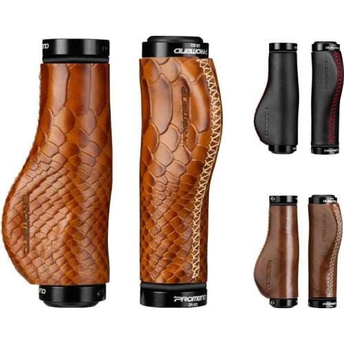 Leather Handlebar Grip Mountain Bike Road Bike Leather Grips 22.2mm Handlebar Universal