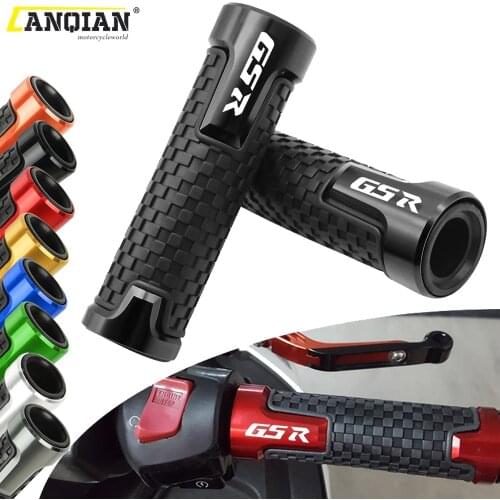 For Suzuki GSR400 GSR600 GSR750 GSR 400 600 750 7/8" Motorcycle Accessories CNC Aluminum Rubber Handlebar Grips Hand Bar Grip