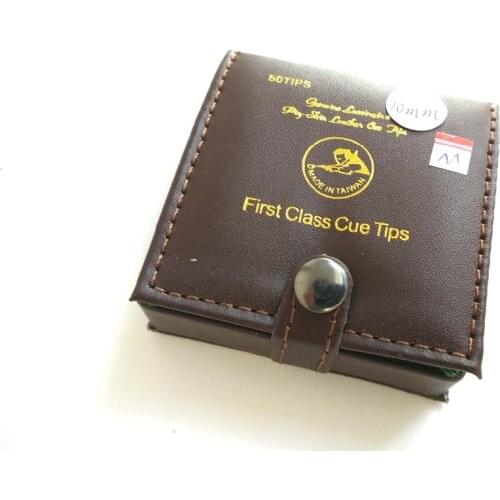 Freeshipping 10pcs/lot Original Taiwan 10mm First Class Snooker cue tips M High quality leather tips Billiards supplies