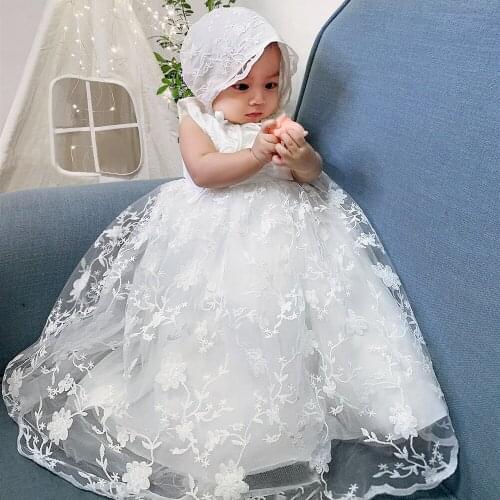 2020 new fashion childrens clothing children White wash dress baby princess organza newborn photography costume