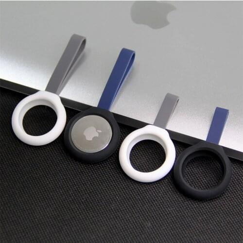 New 2021 For Apple Airtags Case Protective Cover Bumper Strap Tracker Accessories Anti-scratch Anti-lost Pet GPS Keychain Case