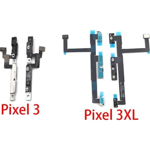 New Power ON OFF Volume Camera Key Button Switch Flex Cable Ribbon For Google Pixel 3 3XL Replacement Parts