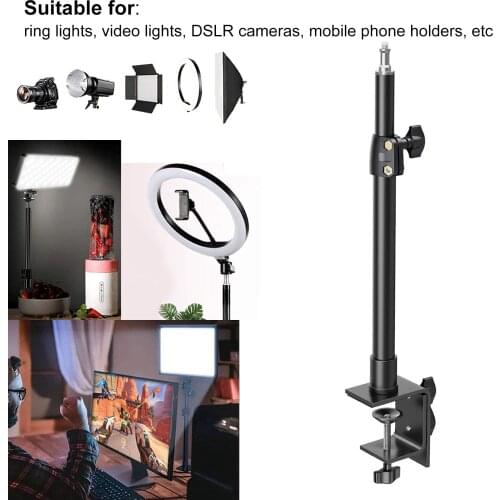 NEW 12.9-22inch Mobile Phone Accessories Cellphone Grip Holder Stand Ring Light Camera Smart Phone Support C Clamp Mount Stand