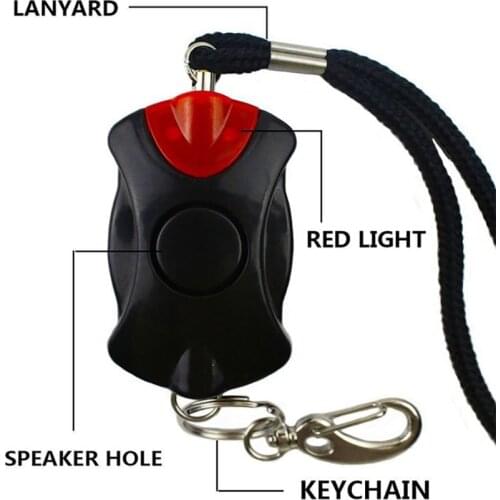 Portable Practical 125dB Alarm Personal Security Alarm Keychain Alarm Emergency Self Defense Safe Siren for Woman Student Kid