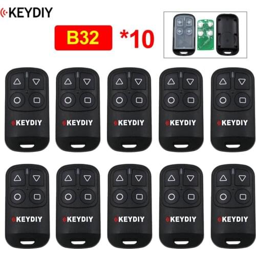 10Pcs/Lot 4 Button KEYDIY General Garage Door Remote B32 Remote Generater for KD900 KD900+ URG200 KD-X2 Mini KD B32 KD Remote