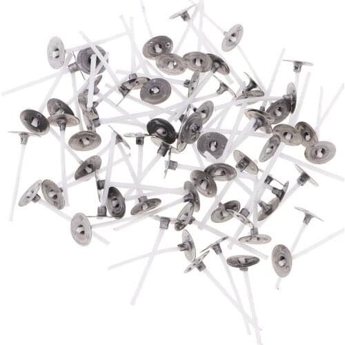 200 Empty Aluminium Tea Light Case Candle Wax Container & 200 Candle Wick 1"