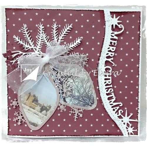 JMCRAFT Merry Christmas Side Strip Decoration Metal Cutting Dies DIY Scrapbook Handmade Paper Craft Metal Steel Template Dies