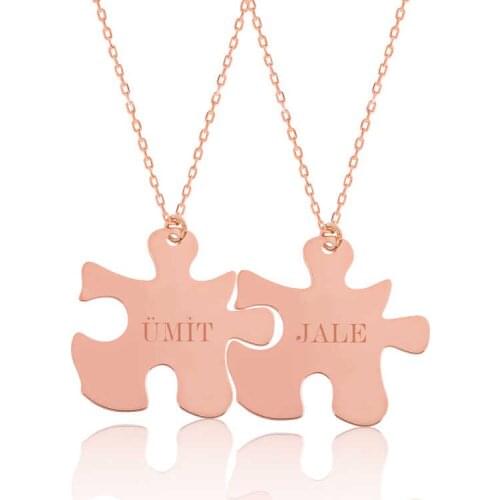Silverlina Sterling Silver Personalized Custom Puzzle Is Necklace