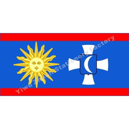 Ukraine Vinnytsia Oblast of Flag 150X90cm (3x5FT) 120g 100D Polyester Double Stitched High Quality Banner Free Shipping