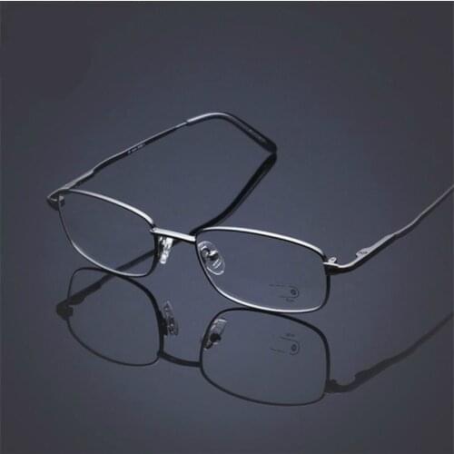 Viodream B Titanium Full Frame Glasses Eyeglasses Frames Ultra Light Classic High end business Can match the lenses