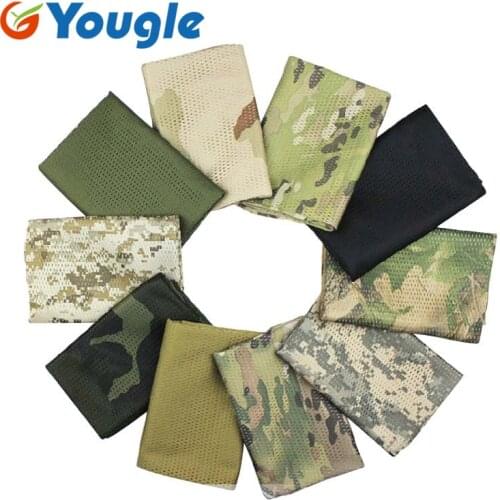 YOUGLE Multi-functinal Camouflage Camo Print Hunting Outdoor Tactical Scarf Veil 12 colors outdoor tools