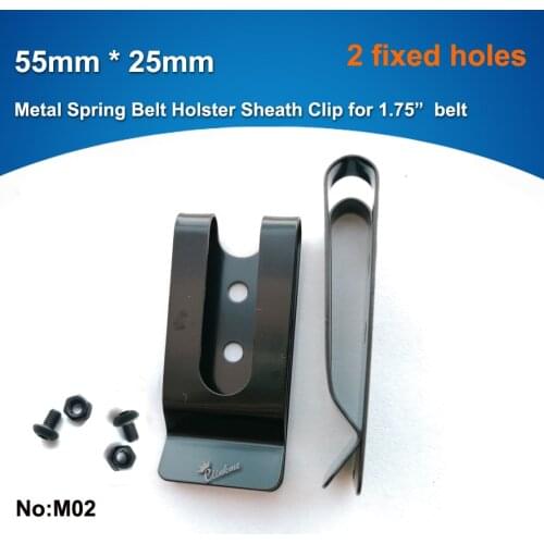 1pcs , 55mm x 25mm Quick Clip Pro Holster Clips Black Oxide Steel for 1.75" Belts. IWB OWB Kydex Leather Hybrid Holster Making