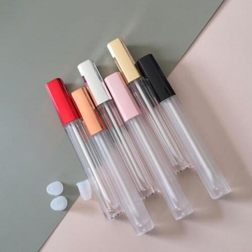 100pcs 4.5ml Plastic Lip Gloss Tube DIY Lip Gloss Containers Bottle Empty Cosmetic Organizer Container Refillable Bottles