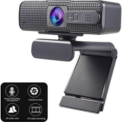 1080P Webcam with Microphone Auto Focus Streaming USB Computer Camera for PC Mac Laptop Desktop Video Calling Online Classes