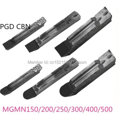 KLOT 2PCS MGMN150 200 250 300 400 PCD Diamond Tipped Cutting Insert For Cutting Groove