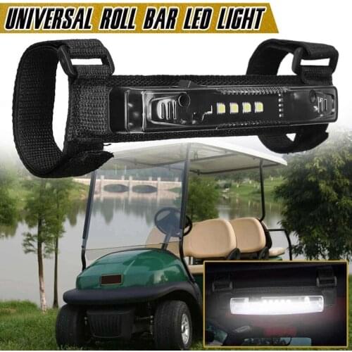 2Pcs LED Roll Bar Mount Dome Light for UTV ATV Truck Off Road Golf Cart Motorcycle Roll Bar Bracket Holder Work Light