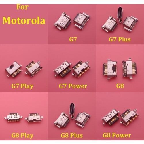 50pcs micro usb charge charging jack connector plug dock socket port for motorola moto g6 g7 g8 plus power plus G8 Play XT2015