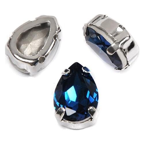 CTPA3BI 4320 Montana Fancy Teardrop Crystal Rhinestone Applique Glass Embroidery Clothes Accessories Stones For DIY Jewelry