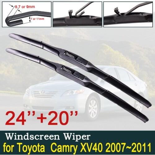 For Toyota Camry XV40 40 2007 2008 2009 2010 2011 Car Wiper Blade Front Windscreen Windshield Wipers Car Accessories XV 40