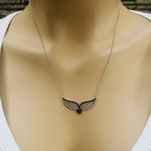 WINGED ANGEL 925 Silver Necklace