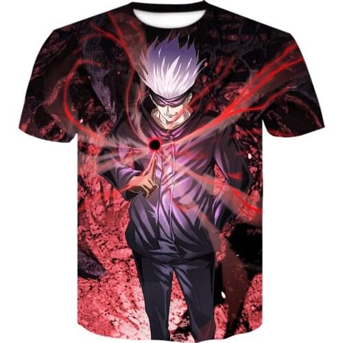 New Fashion T-Shirt Anime Comic Jujutsu Kaisen 3D Print Streetwear t shirt Harajuku style tshirt Japanese anime Short sleeve