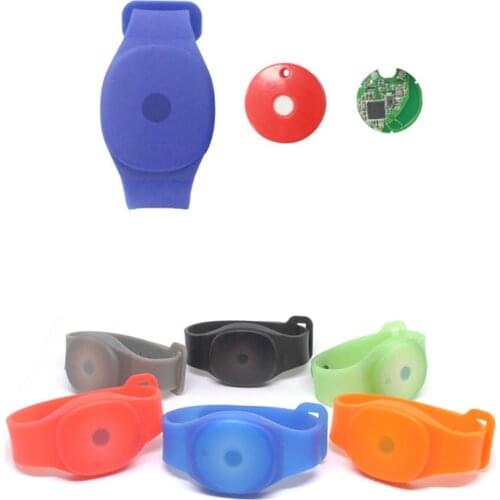 NRF52832 KX022 SHT30 sensor module waterproof bracelet Beacon beacon anti-lost positioning Bluetooth ibeacon device sensor NFC