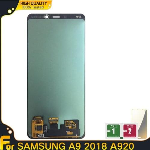 Super Amoled OLED LCD Screen For Samsung Galaxy A9 2018 A920 LCD Display Touch Screen Digitizer Assembly For Samsung A920 A920F