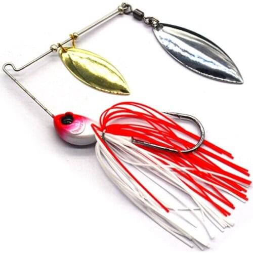 Spinner Bait 12g/17g Metal Hard Fishing Lure Spinnerbait Pike Swivel Fish Tackle
