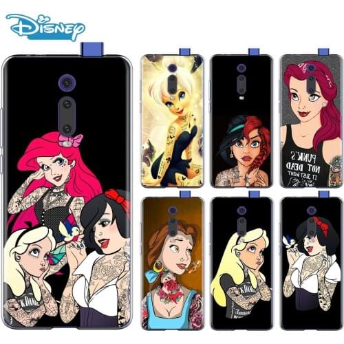 Disney Princess Tattoo For Xiaomi Redmi 9I 9T 9A 9C 9 Prime 8A 8 7A 7 6A 6 5 5A 4X PRO Plus Transparent Soft Phone Case
