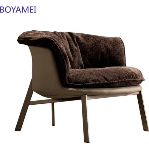 American luxury chair single person sofa chair fabric leisure single chair lazy balcony bedroom high back recliner