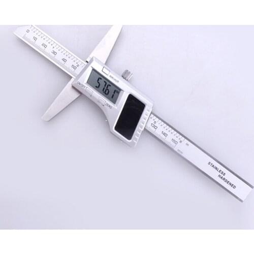 0-150mm Solar Depth Caliper Measuring Tool Carbon Steel Caliper Vernier Caliper 150mm Digital Measurement Tool