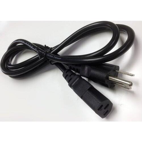 US Plug / EU Plug / UK Plug / Au Plug Universal 3 Prong Power Cord Cable for Desktop Printers Monitors Free shipping 1.2M