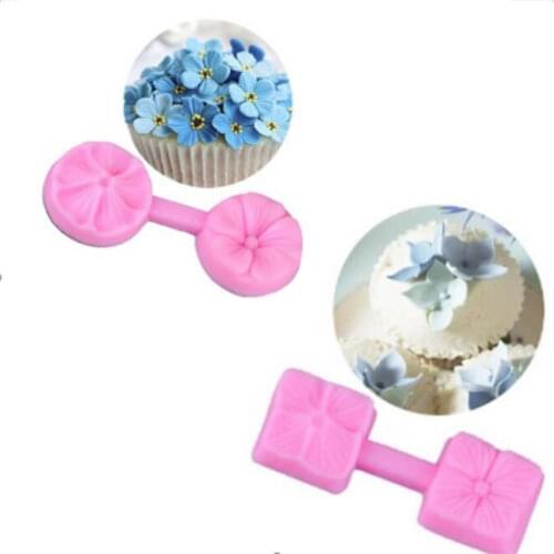 Flower Silicone Mold Sugarcraft Embossed Fondant Cake Decorating Tools Clay Candy Jelly Chocolate Gumpaste Molds