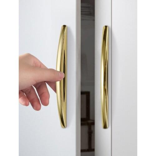Modern Luxury Drawer Wardrobe Handle Zinc Alloy Kitchen Wine Cabinet Dresser Handles Door Pulls Knobs Hardware Accessories