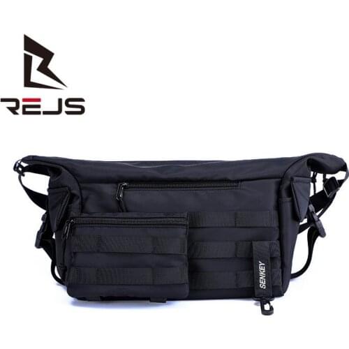 REJS LANGT Classical Messenger Bag Shoulder Travel Bags for Men Outdoor Waterproof Oxford Lightweight Backpack Torebka Listonosz