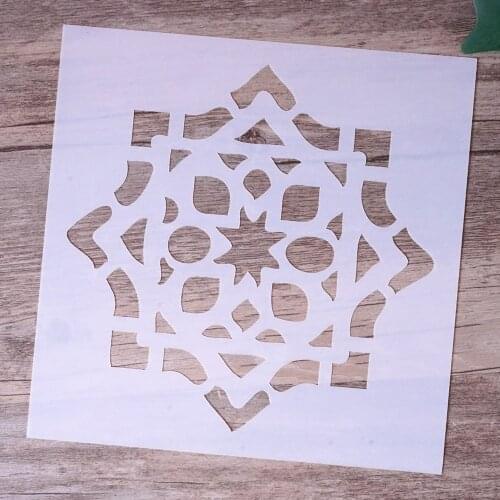 15 cm DIY Craft Layering Tile Stencils For Walls Painting Scrapbooking Stamping Stamps Album Decorative Embossing Paper Cards