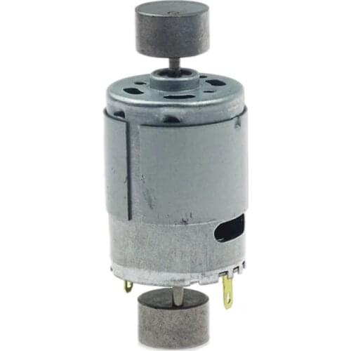 385 Vibration Motor Double Head Vibrating Electric DC 6V 12V 24V 2000/4000/8000rpm High Speed Vibrator Motor 12 V Volt Massage