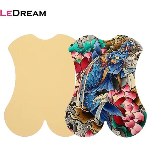 1PC 3D Big Silicone Practice Fake False Full Back Skin For Permanent Makeup Tattoo Training Practice Tattoo Accessory