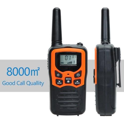 2/4pcs ABBREE T5 Walkie Talkies PMR/FRS License Free Portable Two-way Radio Up to 8KM Long Range for Outside Hiking Camping