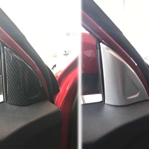 ABS Chrome For MG ZS 2018 2019 2020 Accessories Auto Interior A-Pillar Speaker Horn Ring Cover Trim Car Styling