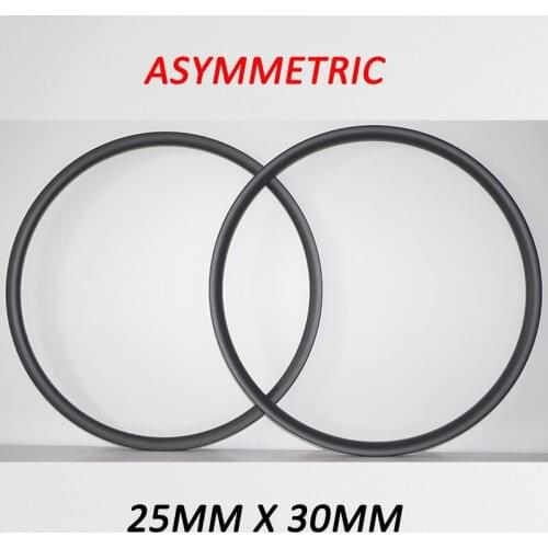 380g DEERACE ASYMMETRIC 29er 25mm x 30mm Hookless Tubeless Carbon MTB Bicycle Wheel ASYMMETRICAL Rims for XC