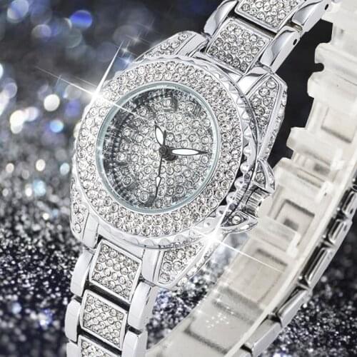 Lady Starry Water Diamond Fashion women Watches USA Luxury Brand Casual Quartz Watch Girls Womens Dress Wristwatch not fade