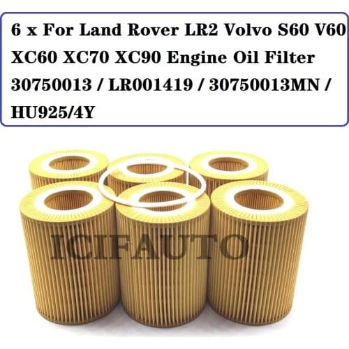 HU925/4Y For Land Rover LR2 Volvo S60 V60 XC60 XC70 XC90 Engine Oil Filter 30750013 / LR001419 / 30750013MN