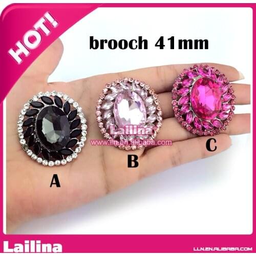 Trendy Big Brooch Mix Color Crystal Rhinestone Brooches/Brooches For women Fashion Brooch Jewelry