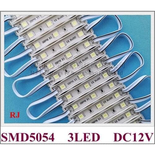 SMD 5054 LED light module for sign channel letter DC12V 3 led 1.2W 64mm*9mm IP65 waterproof high bright hot sale 200pcs/lot