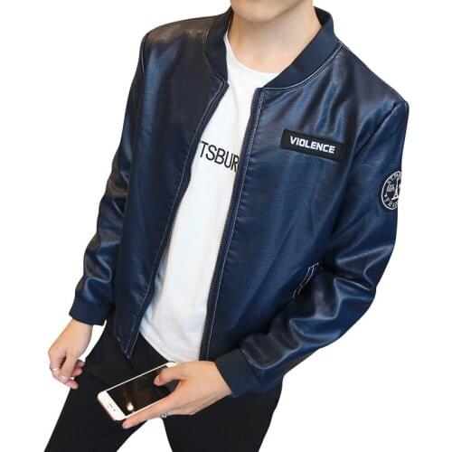 Bormandick mens leather jacket New arrive brand motorcycle leather jacket men, Slim Coats With Zipper Coats KXP18 P01-40 P-BBY